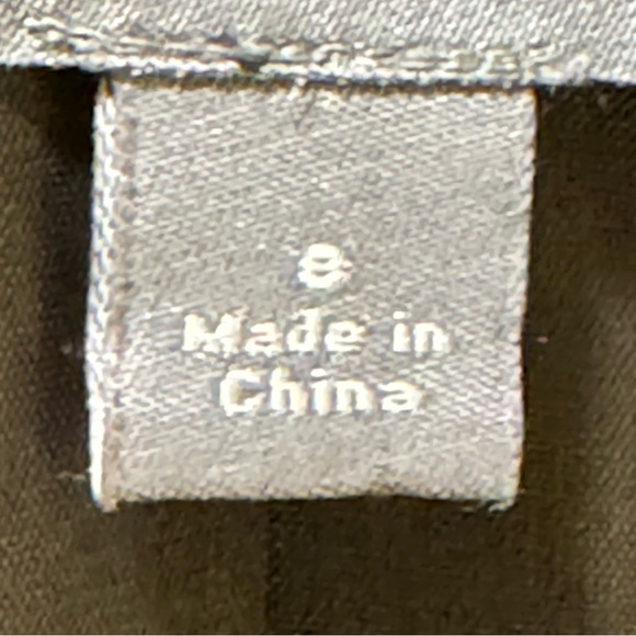 Ann Taylor heavy linen brown blazer with dark brown stitching and patch pockets - Picture 12 of 15